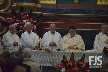 Procesión religiosa de San Gregorio y actuación del humorista Maestro Florido (Foto Francisco Javier Santana y TA)